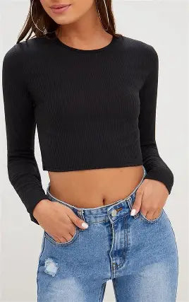 Women’s Soft Casual Crop Top Tee
